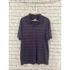 Under Armour Polo Men's‎ Purple Loose HeatGear Short Sleeve Size M